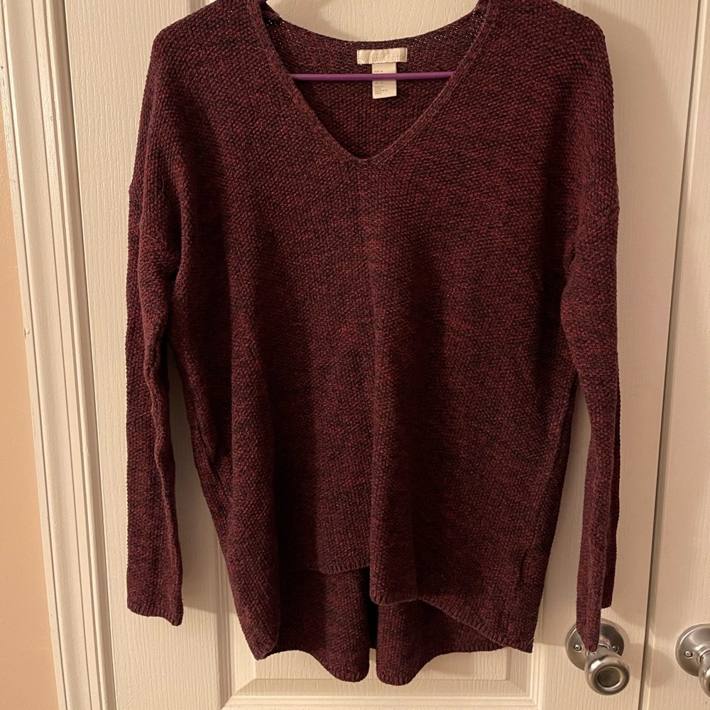 H&M burgundy sweater
